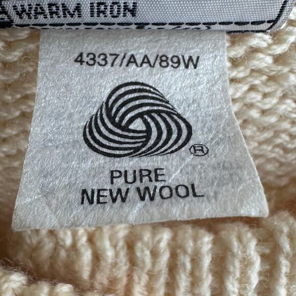 BONZ Hand Made Australia Coastal Scenic Wool Cardigan Sweater - Picture 6 of 7